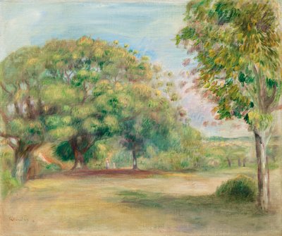 Paisaje, c. 1892 (óleo sobre lienzo) de Pierre Auguste Renoir