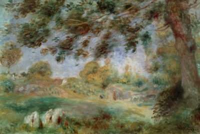 Paisaje de primavera de Pierre Auguste Renoir