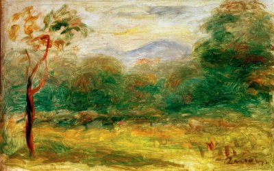 Paisaje del Midi (Cagnes) de Pierre Auguste Renoir