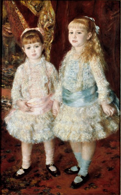 Rosa y Azul (Las Damas Cahen de Amberes) de Pierre Auguste Renoir