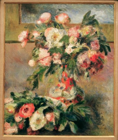 Peonías de Pierre Auguste Renoir