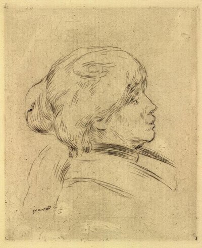 Retrato de Berthe Morisot de Pierre Auguste Renoir