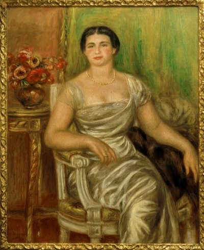 Retrato de la poetisa Alice Vallières-Merzbach de Pierre Auguste Renoir