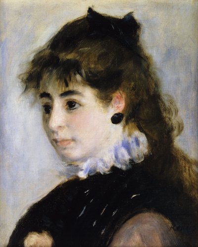 Retrato de la señorita Henriette Henriot, 1874 de Pierre Auguste Renoir