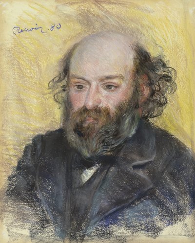 Retrato de Paul Cézanne 1839-1906, 1880 de Pierre Auguste Renoir