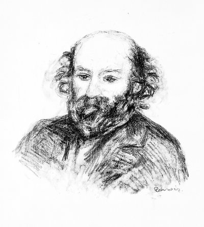 Retrato de Paul Cézanne, c.1902 de Pierre Auguste Renoir