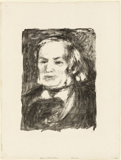 Retrato de Richard Wagner de Pierre Auguste Renoir