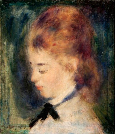 Retrato de una Chica de Pierre Auguste Renoir