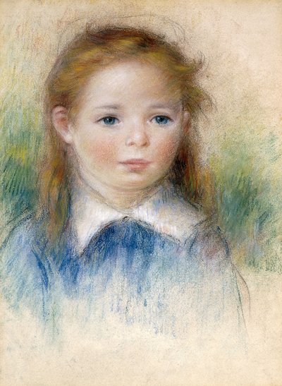 Retrato de una niña de Pierre Auguste Renoir