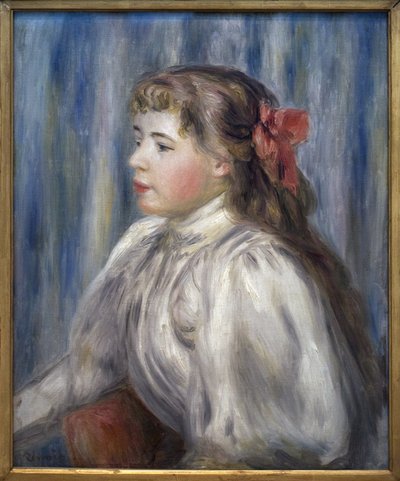 Retrato de una joven. de Pierre Auguste Renoir