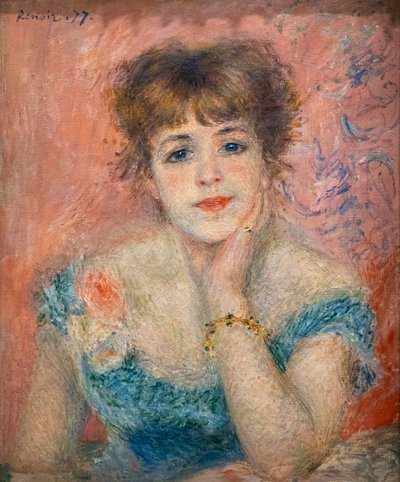 Retrato de la actriz Jeanne Samary de Pierre Auguste Renoir