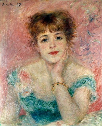 Retrato de la actriz Jeanne Samary de Pierre Auguste Renoir