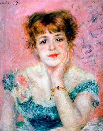 Retrato de la actriz Jeanne Samary, 1878 de Pierre Auguste Renoir