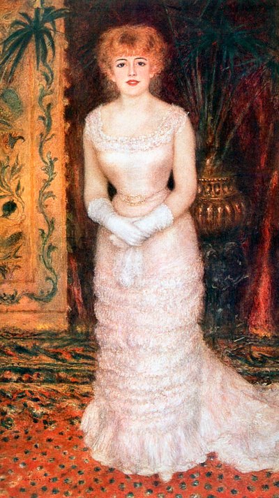 Retrato de la actriz Jeanne Samary, 1878 de Pierre Auguste Renoir