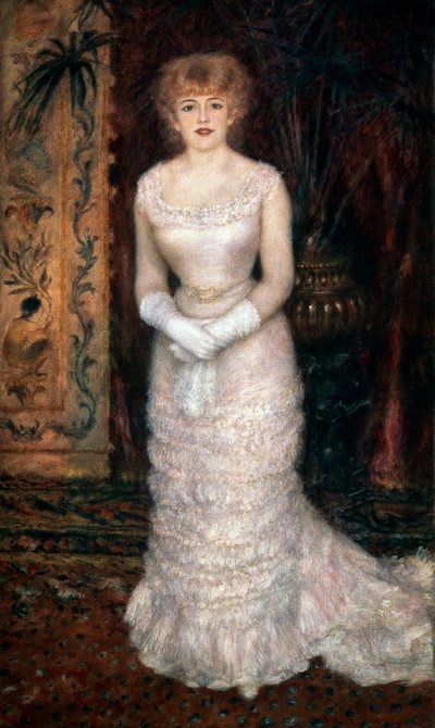 Retrato de la actriz Jeanne Samary, 1878 de Pierre Auguste Renoir