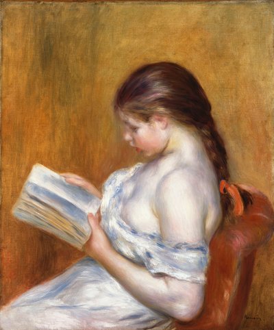 Lectura; La Lecture, 1888 de Pierre Auguste Renoir