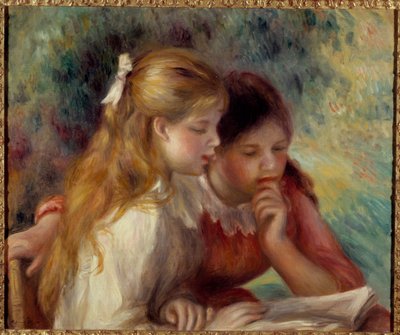 Lectura. Pintura de Pierre Auguste Renoir (1841-1919) siglo XIX París, museo de Orsay de Pierre Auguste Renoir