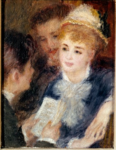 Leyendo el papel de Pierre Auguste Renoir