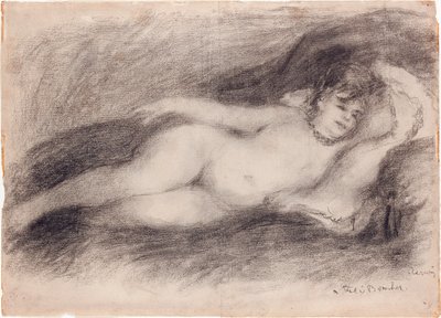 Desnudo reclinado, c.1903-7 de Pierre Auguste Renoir