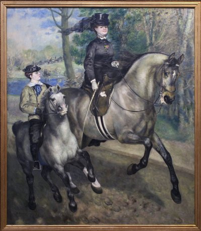 Montando en el Bois de Boulogne de Pierre Auguste Renoir