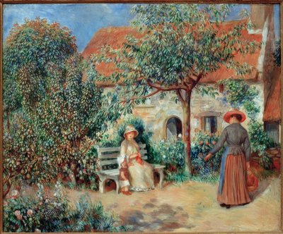 Escena del jardín en Bretaña de Pierre Auguste Renoir