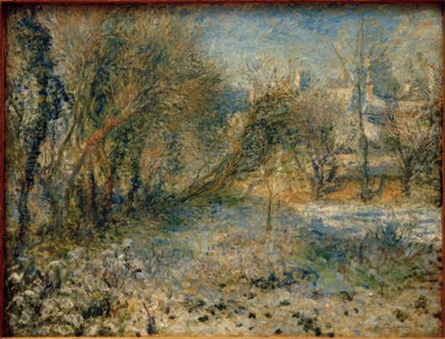Paisaje nevado de Pierre Auguste Renoir