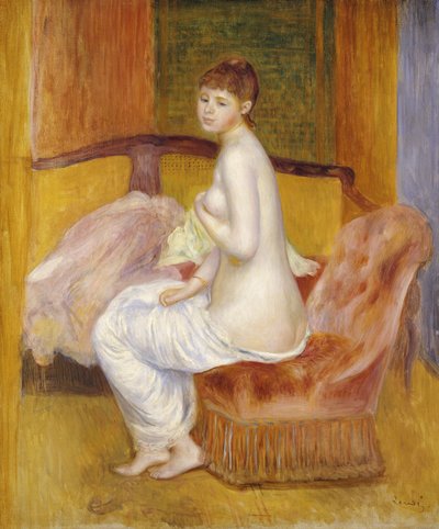 Desnudo sentado, descansando, 1885 de Pierre Auguste Renoir