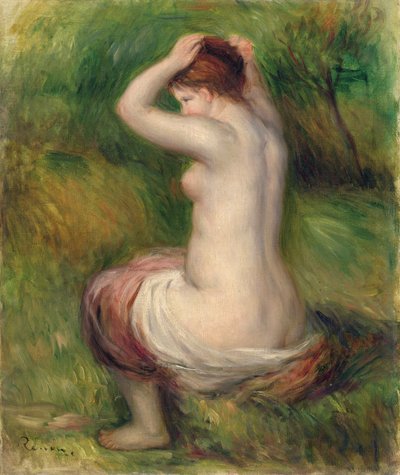 Desnudo sentado (óleo sobre lienzo) de Pierre Auguste Renoir