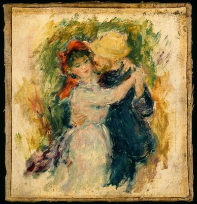 Sketch After Danse À Bougival (óleo sobre lienzo montado en tela) de Pierre Auguste Renoir
