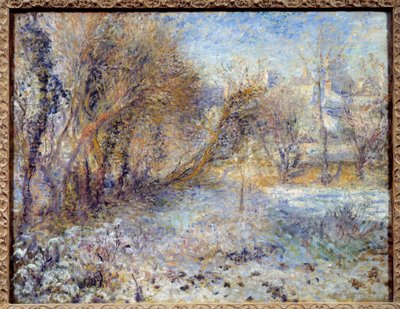 Paisaje nevado de Pierre Auguste Renoir