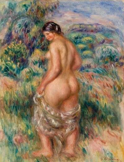 Bañista de pie de Pierre Auguste Renoir