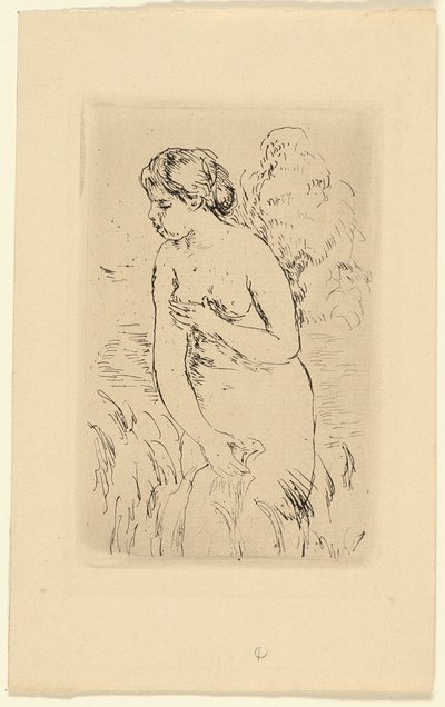 Bañista de pie de Pierre Auguste Renoir