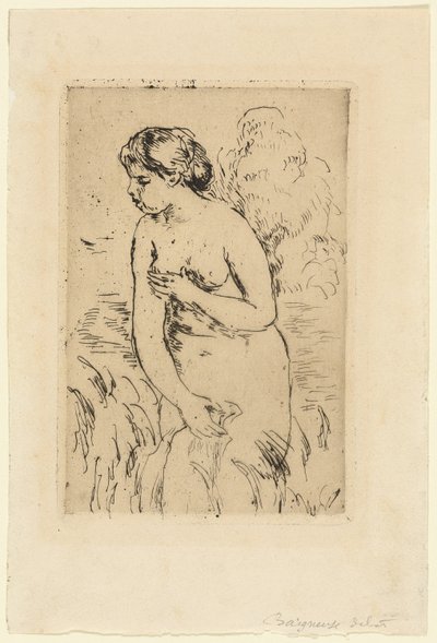 Bañista de pie de Pierre Auguste Renoir