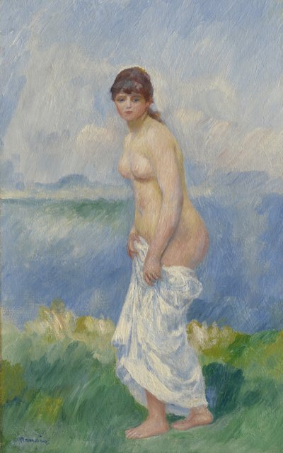 Bañista de pie, c.1885 de Pierre Auguste Renoir