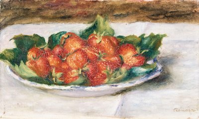 Naturaleza muerta con fresas de Pierre Auguste Renoir