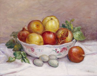 Naturaleza muerta con una granada de Pierre Auguste Renoir