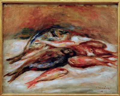 Naturaleza muerta con peces de Pierre Auguste Renoir