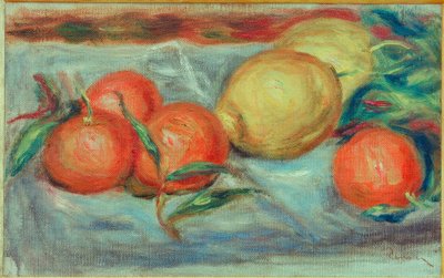 Naturaleza muerta con cítricos de Pierre Auguste Renoir