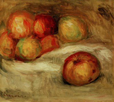 Naturaleza muerta con manzanas de Pierre Auguste Renoir
