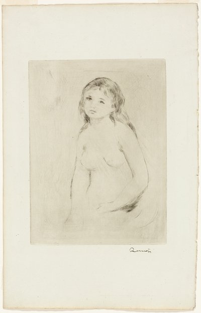 Estudio para una Bañista de Pierre Auguste Renoir