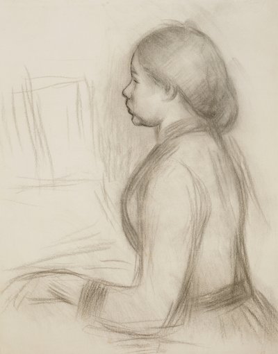 Estudio de una joven en el piano de Pierre Auguste Renoir