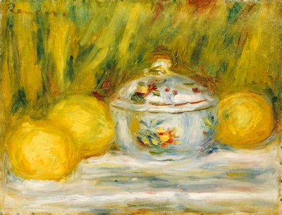 Tazón de azúcar y limones, 1915 de Pierre Auguste Renoir