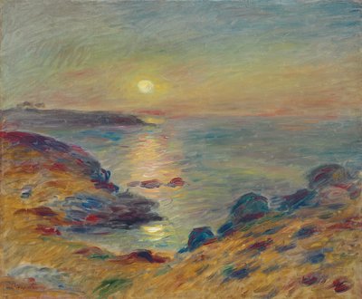 Atardecer en Douarnenez, c. 1883 de Pierre Auguste Renoir