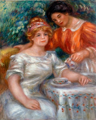 La hora del té de Pierre Auguste Renoir
