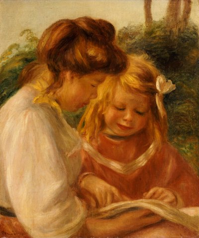 El alfabeto, Jean y Gabrielle de Pierre Auguste Renoir