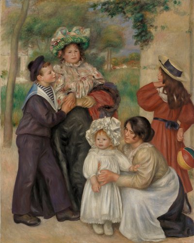 La familia del artista de Pierre Auguste Renoir