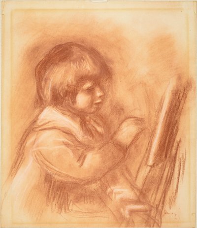 El hijo del artista Claude o Coco, c. 1906 de Pierre Auguste Renoir