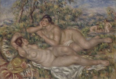 Los bañistas, c.1918-19 de Pierre Auguste Renoir