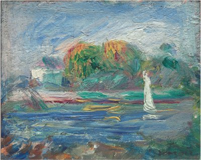 El Río Azul, c. 1890-1900 de Pierre Auguste Renoir