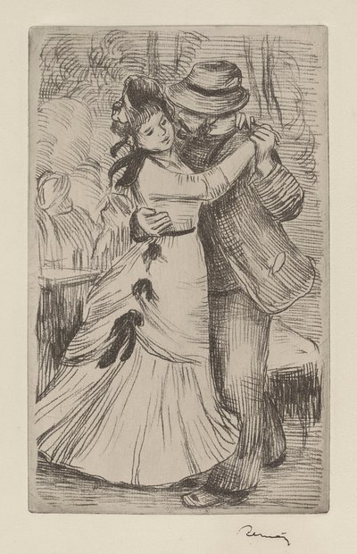 el baile del campo de Pierre Auguste Renoir